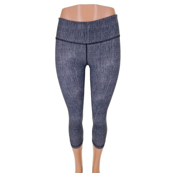 Lululemon Wunder Under Crop *Full-On Luxtreme 4 Burlap Texture Black Dune - Picture 1 of 8